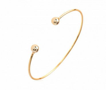Gold Ball Bangle Bracelet
