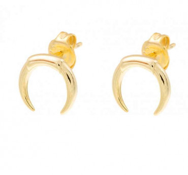 Stierhoerner Gold Ohrringe