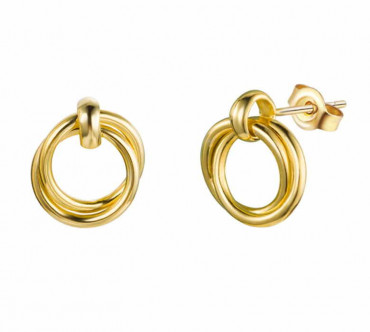 Kreis Gold Ohrringe