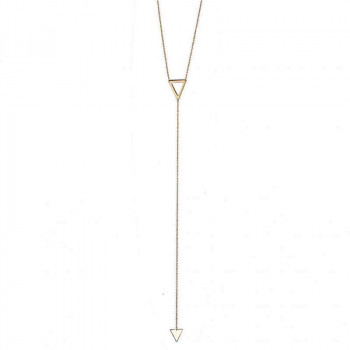 Y Gold Necklace