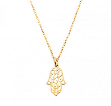 Gold Fatimas Hand Necklace