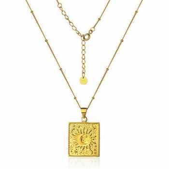 Collar Oro Colgante Sol