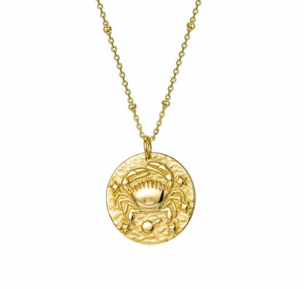 Cancer Sign Gold Necklace