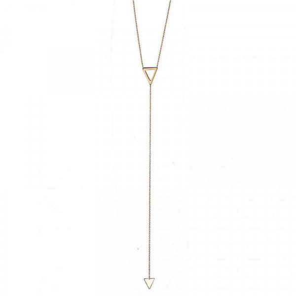 Y Gold Necklace