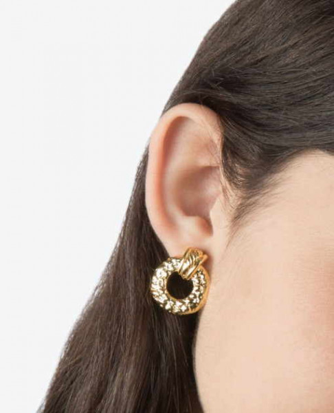 Pendientes Oro Aros Ondulados
