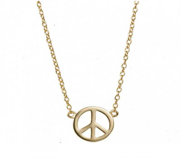Collar Oro Colgante Paz