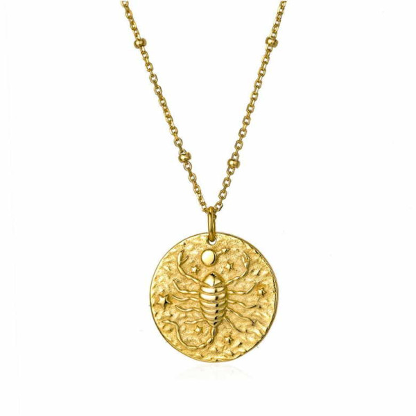 Collar Oro Símbolo Escorpion
