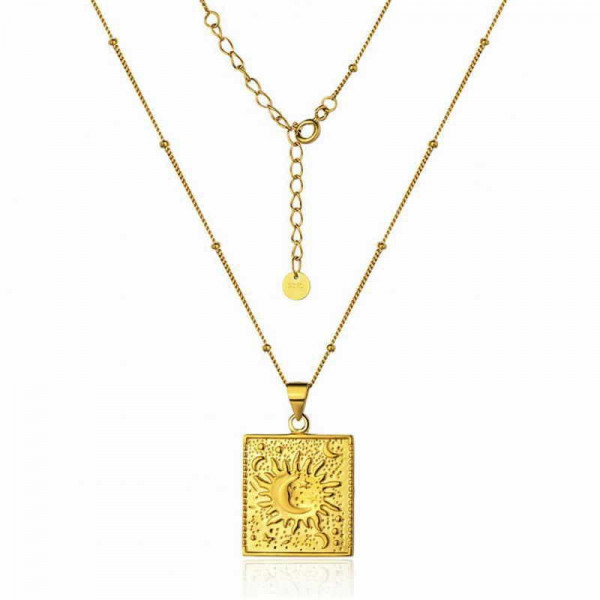 Collar Oro Colgante Sol