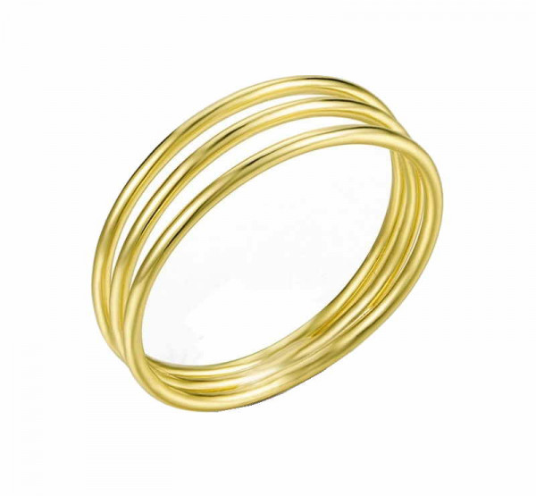 Anillo Triple Alambre Oro