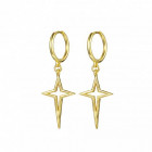 Gold Ohrringe mit Kreuz