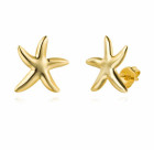 Golden Seestern Ohrstecker