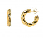 Halbkreolen Gold Ohrringe