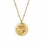 Collar Moneda Símbolo de Piscis
